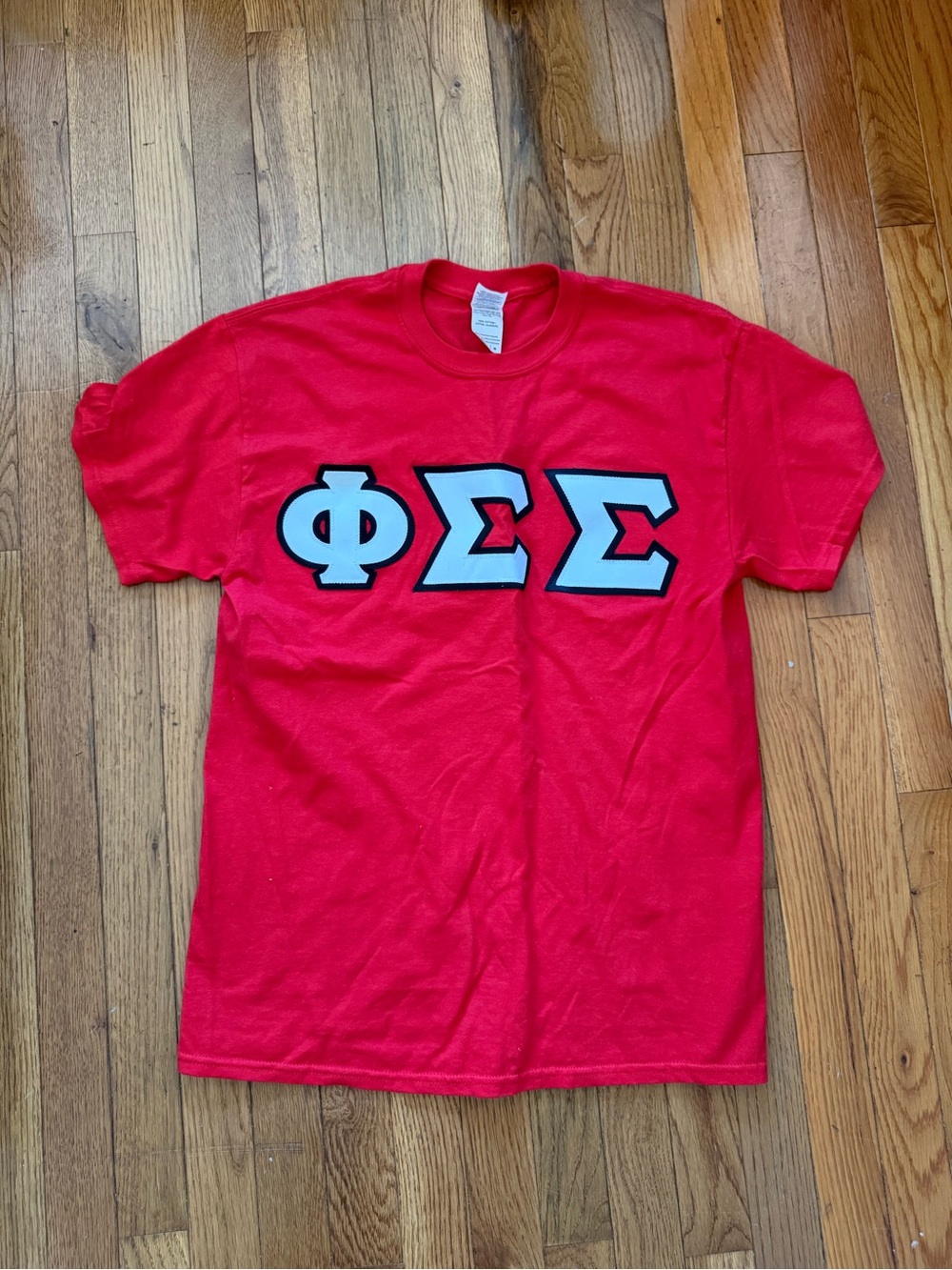 Red Phi Sigma Sigma Greek Letter T-Shirt